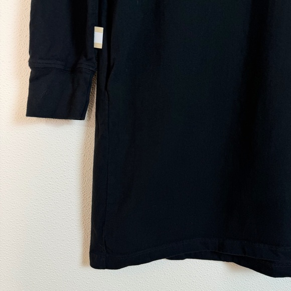 Province of Canada Black Mock Neck Jersey Knit Dress Size Small Made in Canada - Picture 7 of 16
